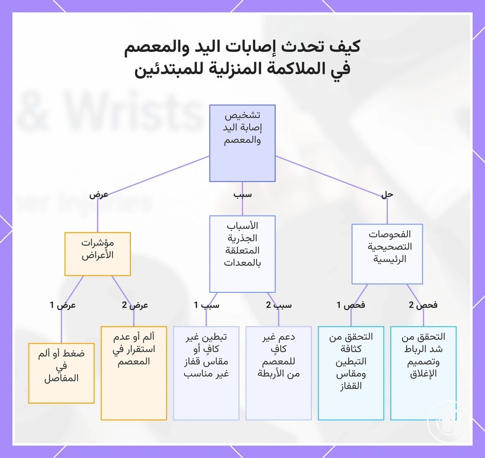 كيف تحدث إصابات اليد والمعصم في الملاكمة المنزلية للمبتدئين