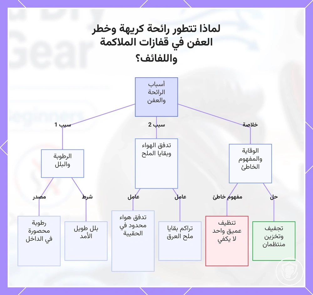 لماذا تتطور رائحة كريهة وخطر العفن في قفازات الملاكمة واللفائف؟