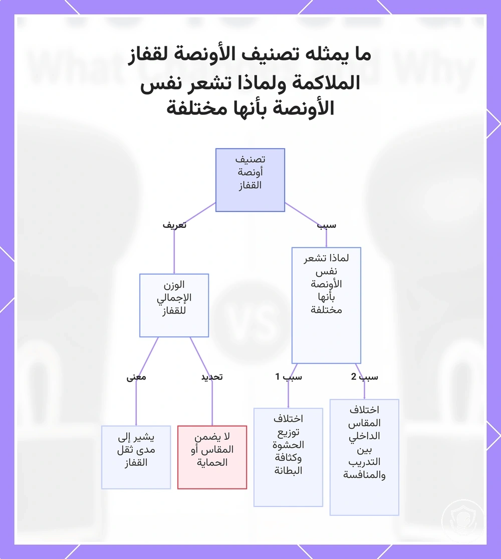 ما يمثله تصنيف الأونصة لقفاز الملاكمة ولماذا تشعر نفس الأونصة بأنها مختلفة