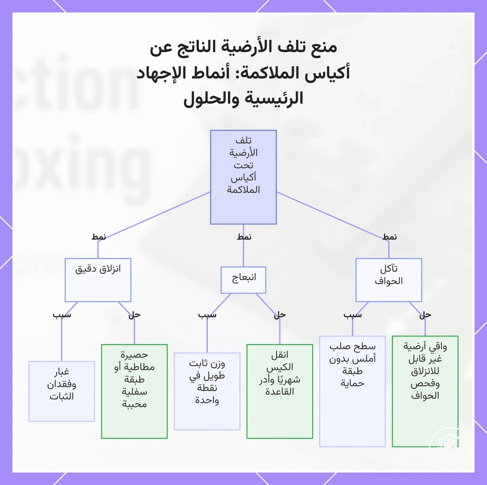منع تلف الأرضية الناتج عن أكياس الملاكمة: أنماط الإجهاد الرئيسية والحلول