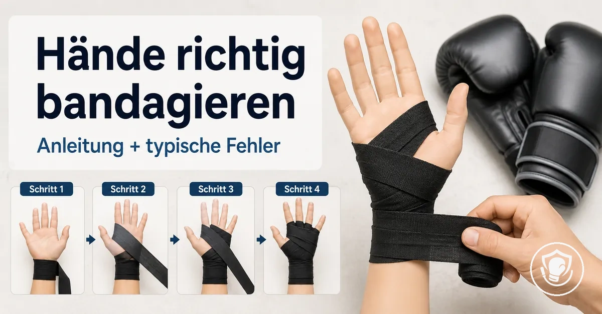 Schritt-für-Schritt-Anleitung zum Bandagieren der Hände für Boxen zu Hause