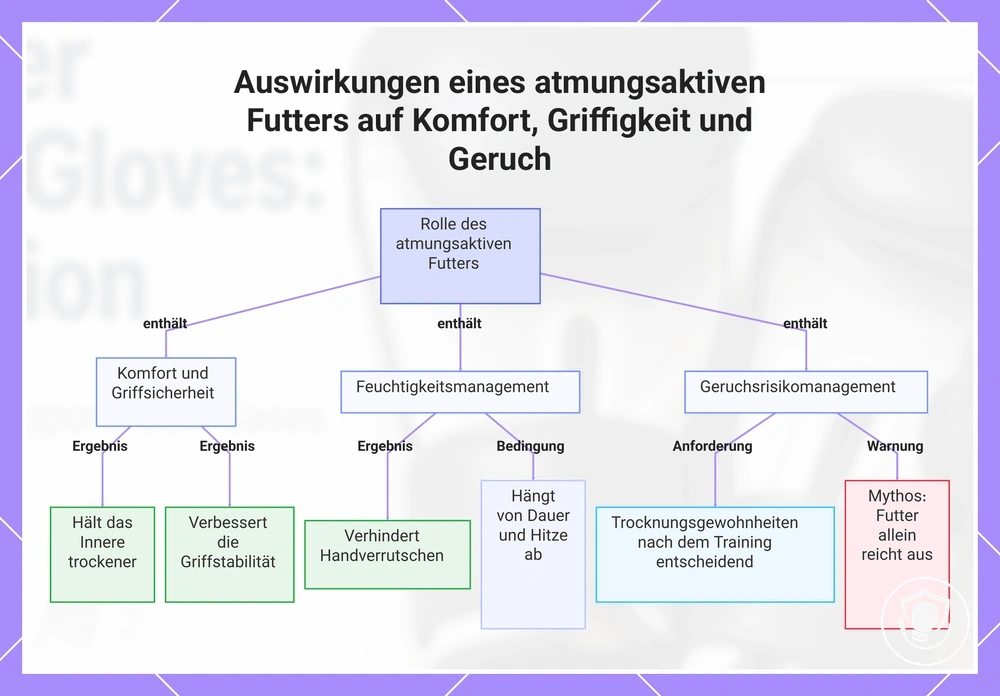 Auswirkungen eines atmungsaktiven Futters auf Komfort, Griffigkeit und Geruch