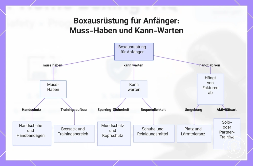 Boxausrüstung für Anfänger: Muss-Haben und Kann-Warten