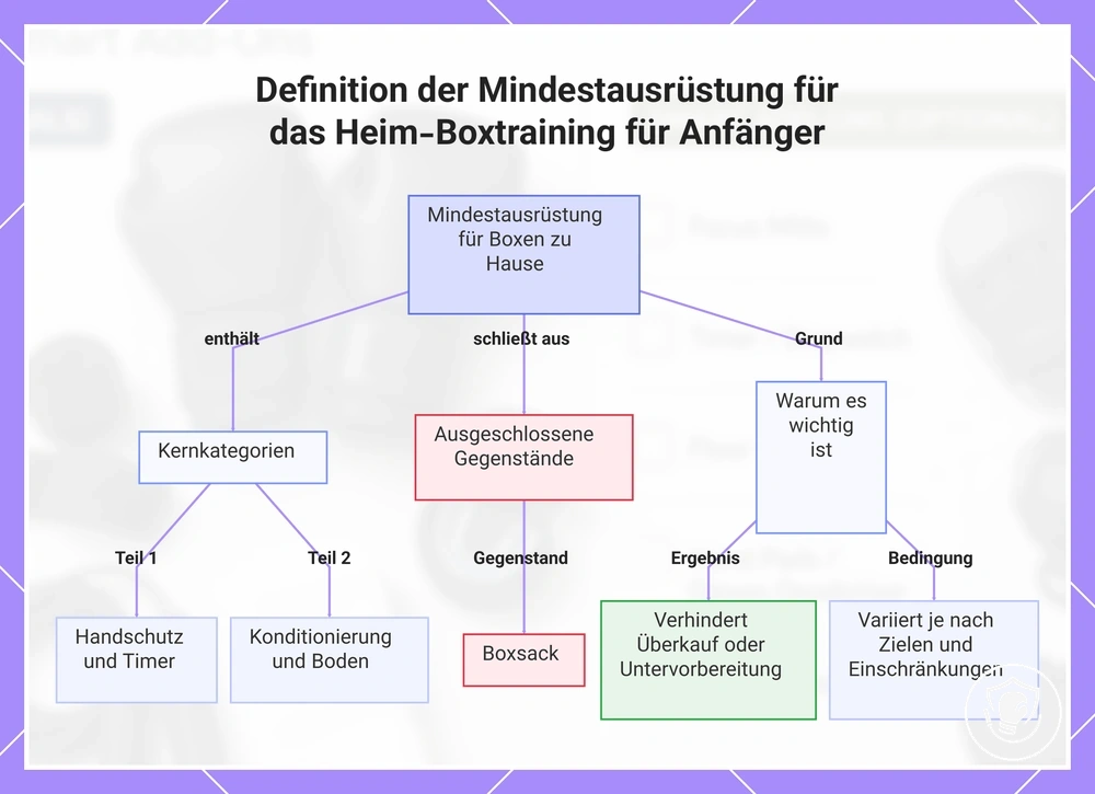 Definition der Mindestausrüstung für das Heim-Boxtraining für Anfänger