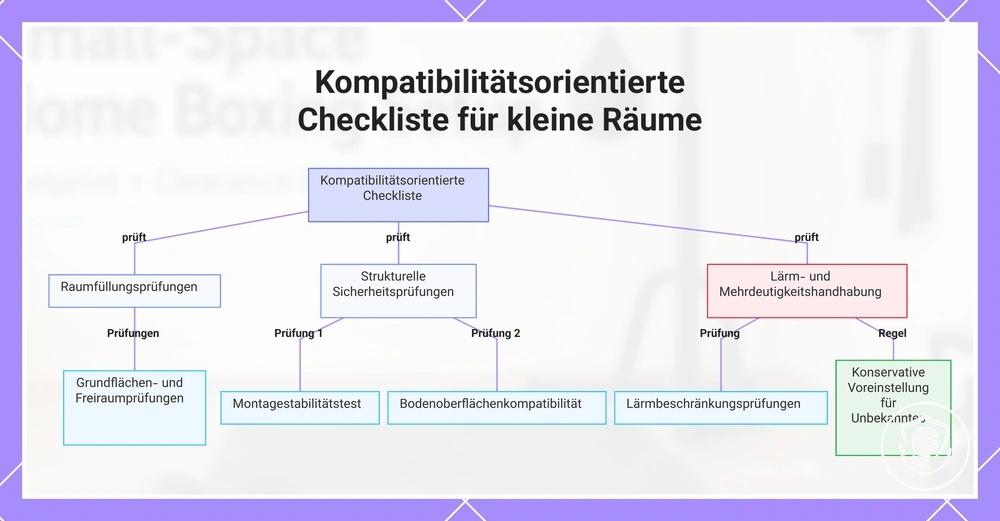 Kompatibilitätsorientierte Checkliste für kleine Räume