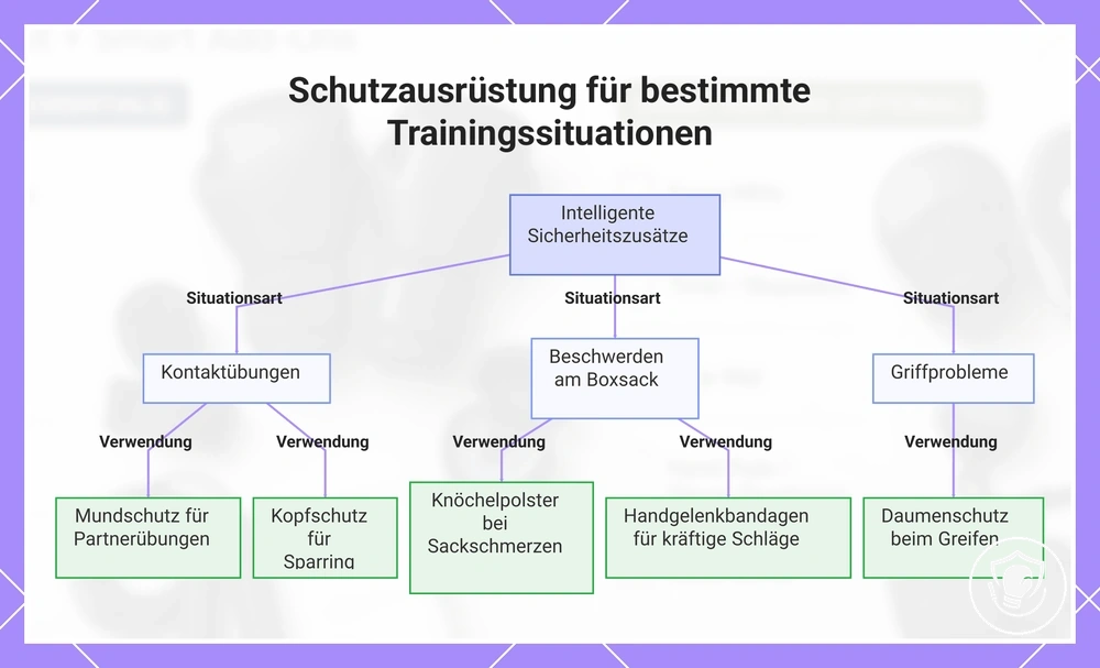 Schutzausrüstung für bestimmte Trainingssituationen
