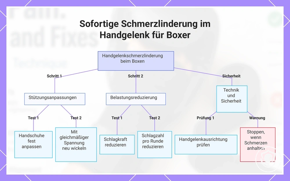 Sofortige Schmerzlinderung im Handgelenk für Boxer