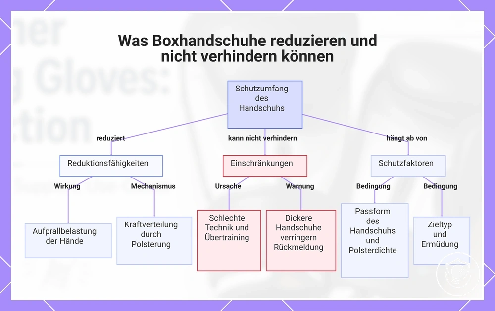 Was Boxhandschuhe reduzieren und nicht verhindern können