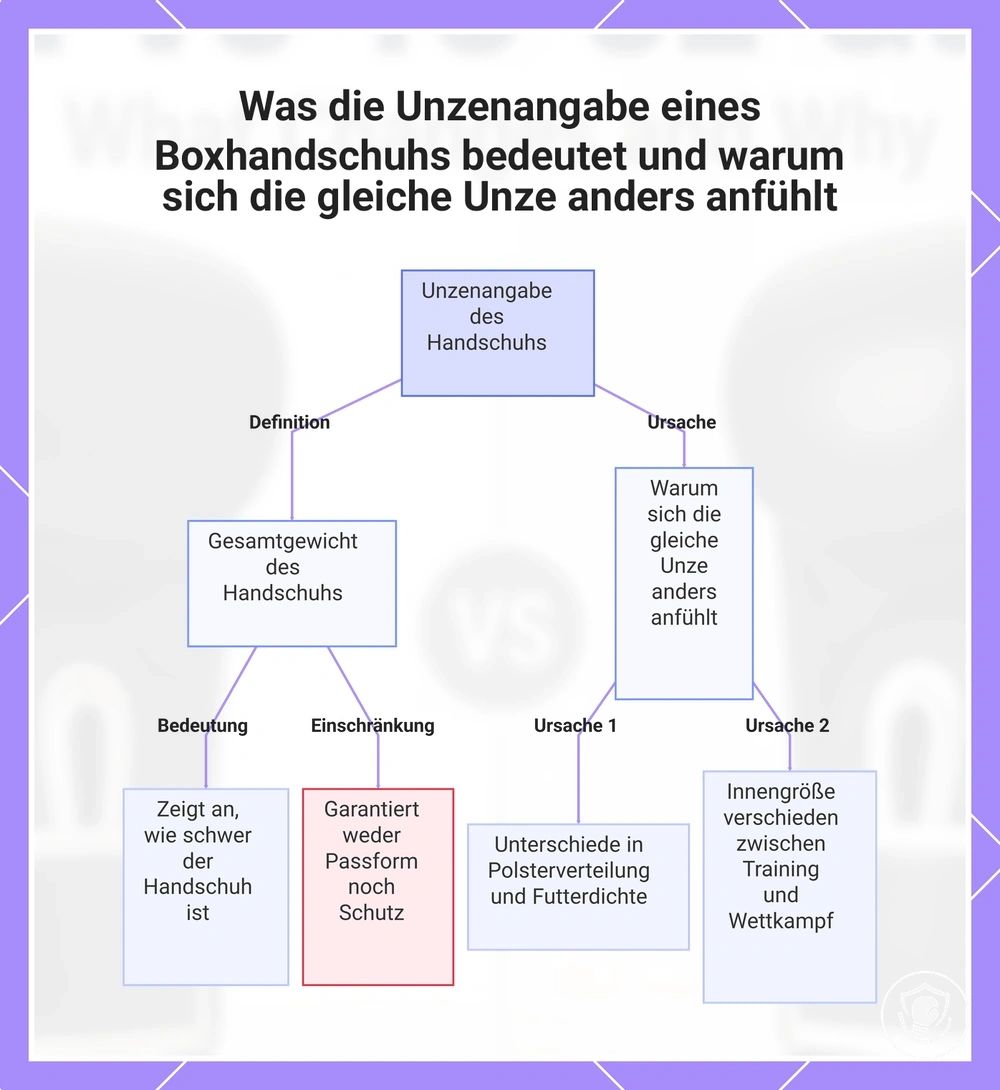 Was die Unzenangabe eines Boxhandschuhs bedeutet und warum sich die gleiche Unze anders anfühlt
