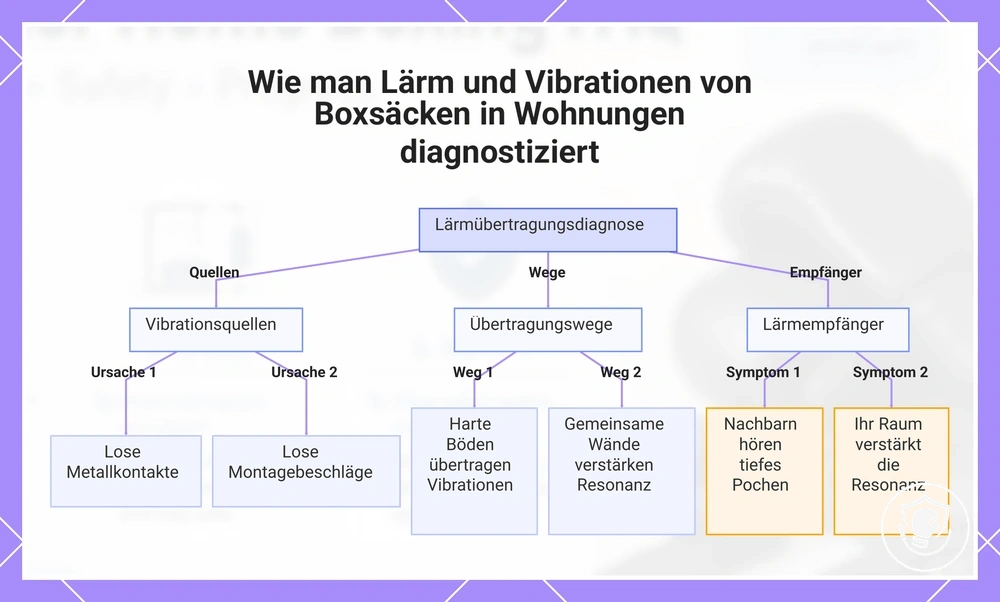 Wie man Lärm und Vibrationen von Boxsäcken in Wohnungen diagnostiziert
