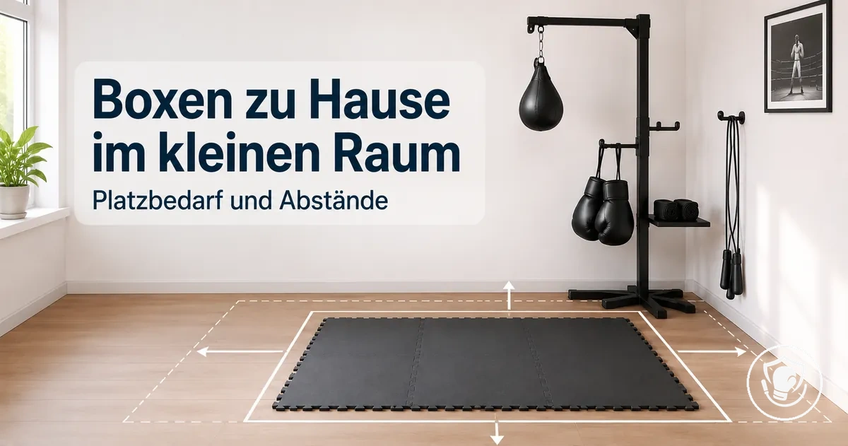 Kompakter Aufbau für Boxausrüstung zu Hause, geplant für wenig Stellfläche