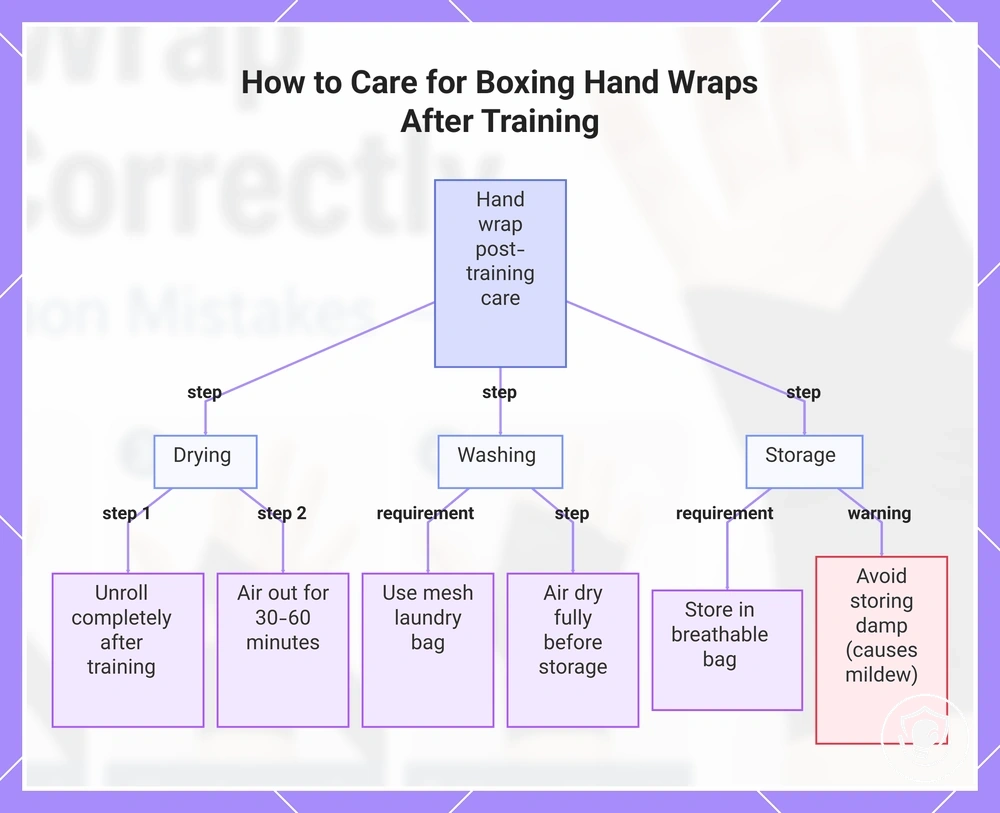 How to Care for Boxing Hand Wraps After Training