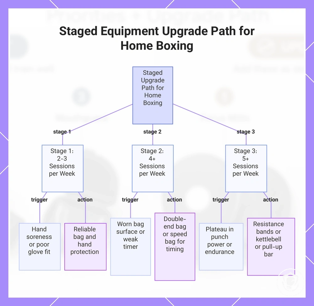 Staged Equipment Upgrade Path for Home Boxing