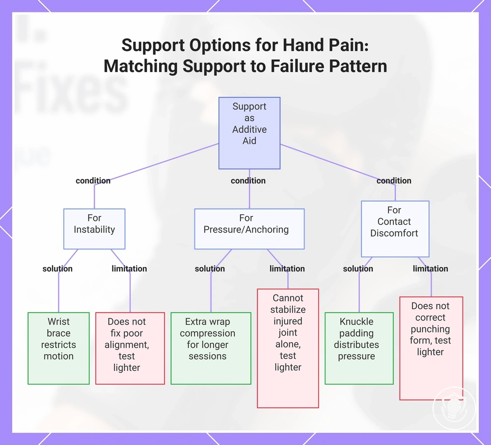 Support Options for Hand Pain: Matching Support to Failure Pattern