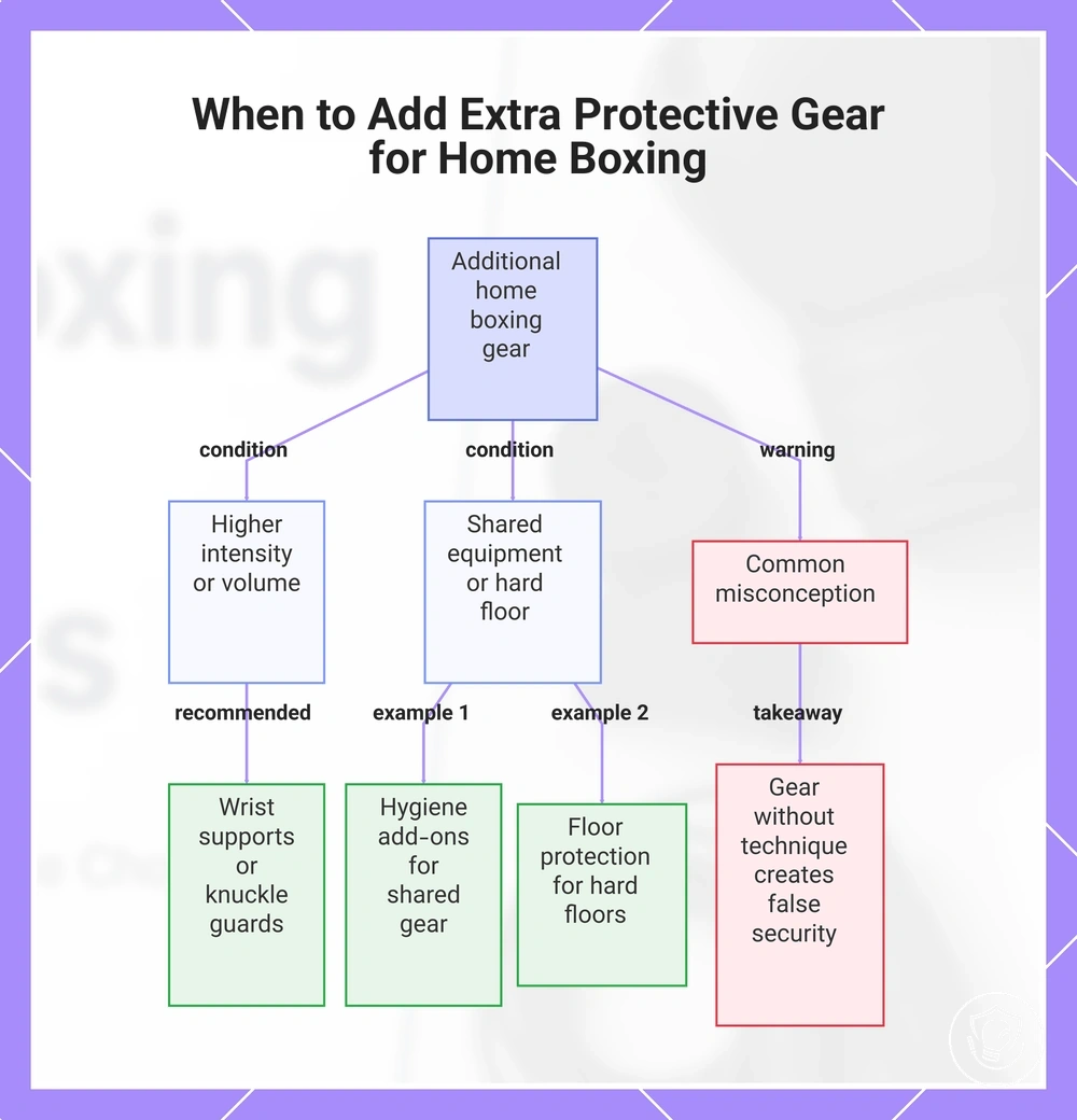 When to Add Extra Protective Gear for Home Boxing