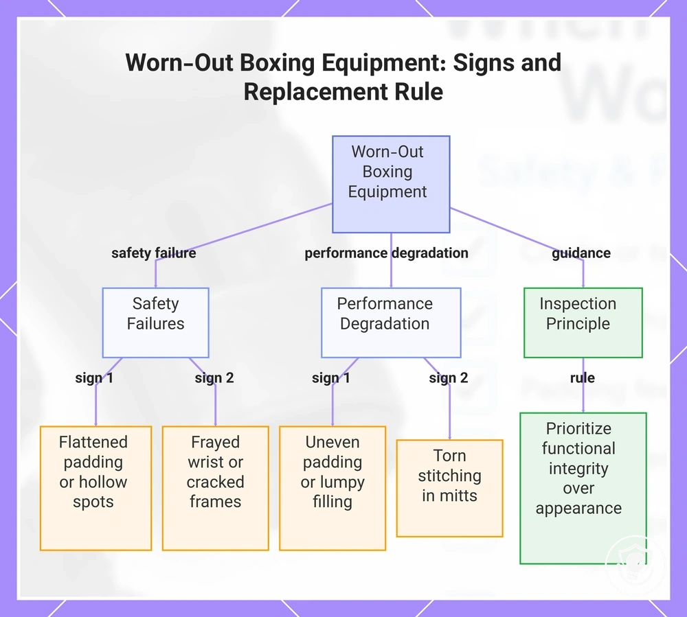 Worn-Out Boxing Equipment: Signs and Replacement Rule