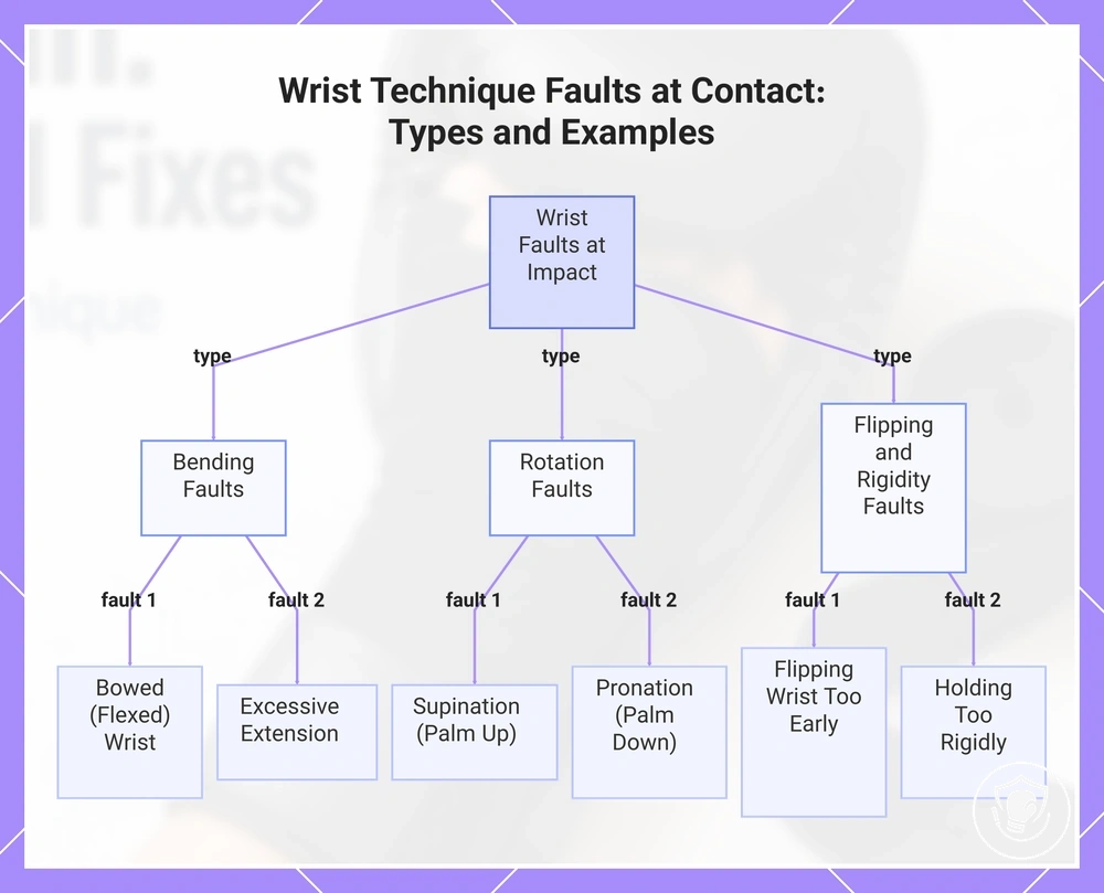 Wrist Technique Faults at Contact: Types and Examples