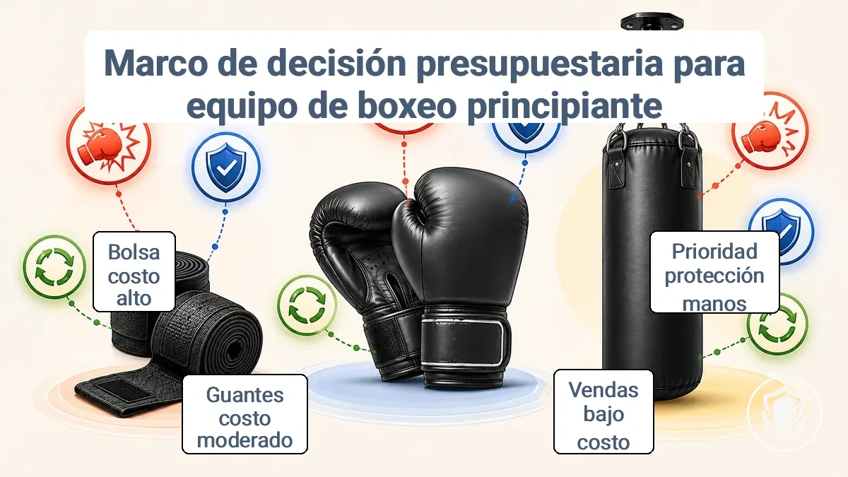 Criterios de decisión presupuestaria para equipo de boxeo en casa para principiantes: impacto del entrenamiento, reducción de riesgos y compensaciones de reemplazabilidad