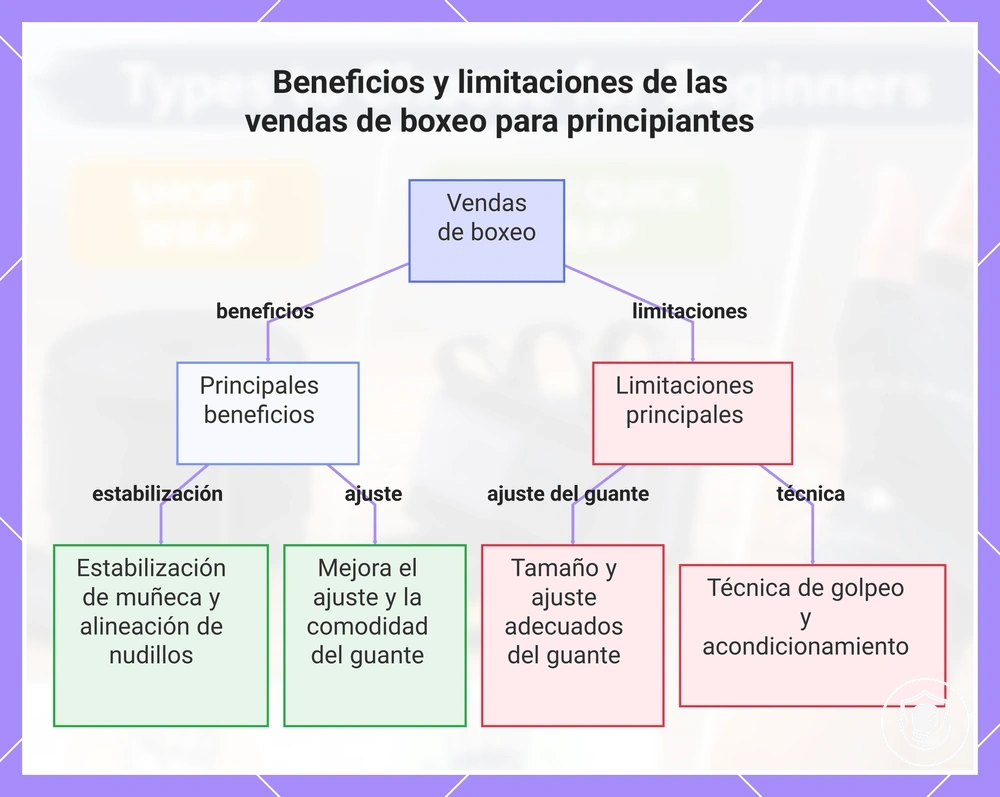 Beneficios y limitaciones de las vendas de boxeo para principiantes