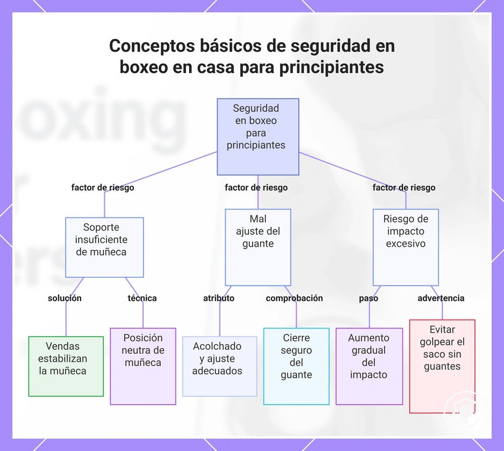 Conceptos básicos de seguridad en boxeo en casa para principiantes