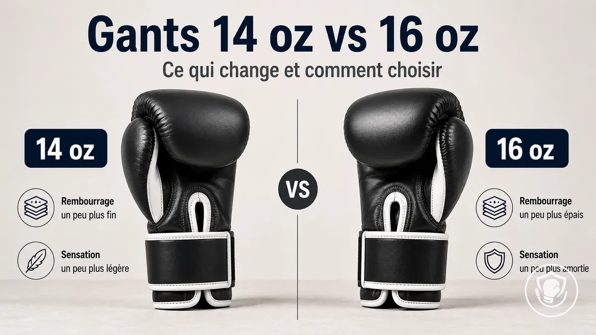 Comparaison de deux poids de gants de boxe pour décider de l’entraînement à la maison