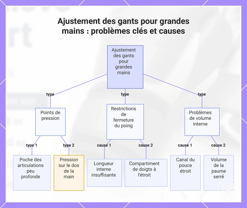 Ajustement des gants pour grandes mains : problèmes clés et causes