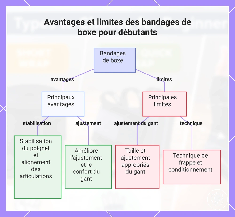 Avantages et limites des bandages de boxe pour débutants