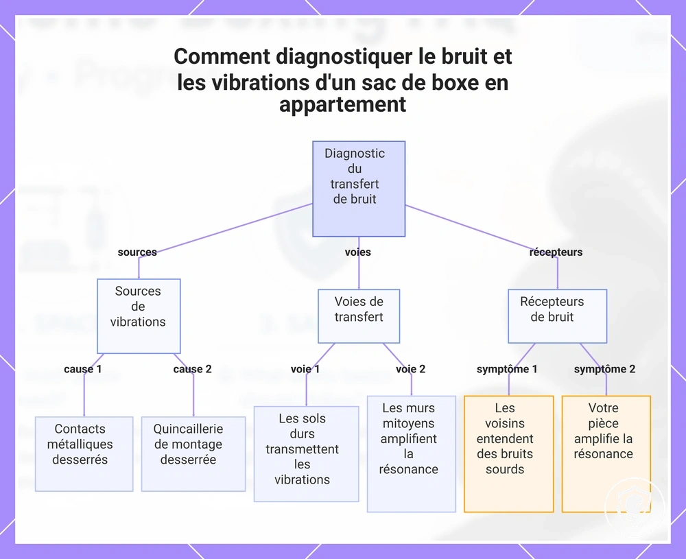 Comment diagnostiquer le bruit et les vibrations d'un sac de boxe en appartement