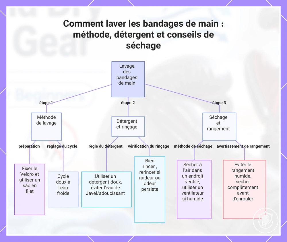 Comment laver les bandages de main : méthode, détergent et conseils de séchage