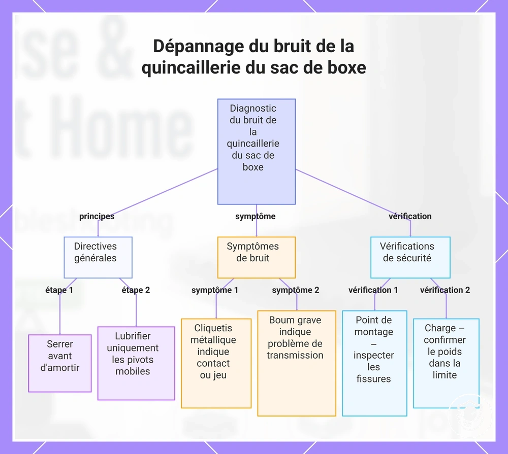 Dépannage du bruit de la quincaillerie du sac de boxe