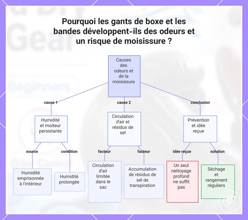 Pourquoi les gants de boxe et les bandes développent-ils des odeurs et un risque de moisissure ?