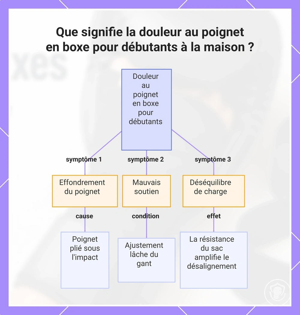Que signifie la douleur au poignet en boxe pour débutants à la maison ?