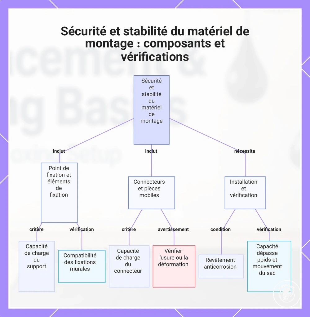 Sécurité et stabilité du matériel de montage : composants et vérifications