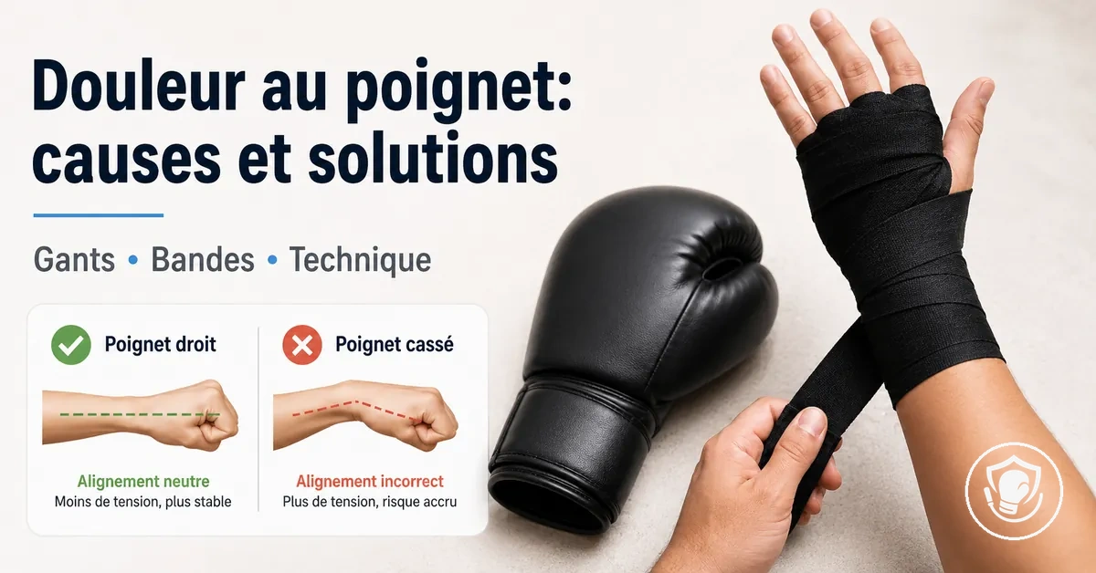 Soutien du poignet et ajustements de technique pour réduire la douleur au poignet en boxe à la maison
