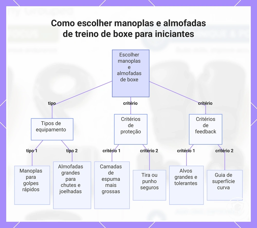 Como escolher manoplas e almofadas de treino de boxe para iniciantes