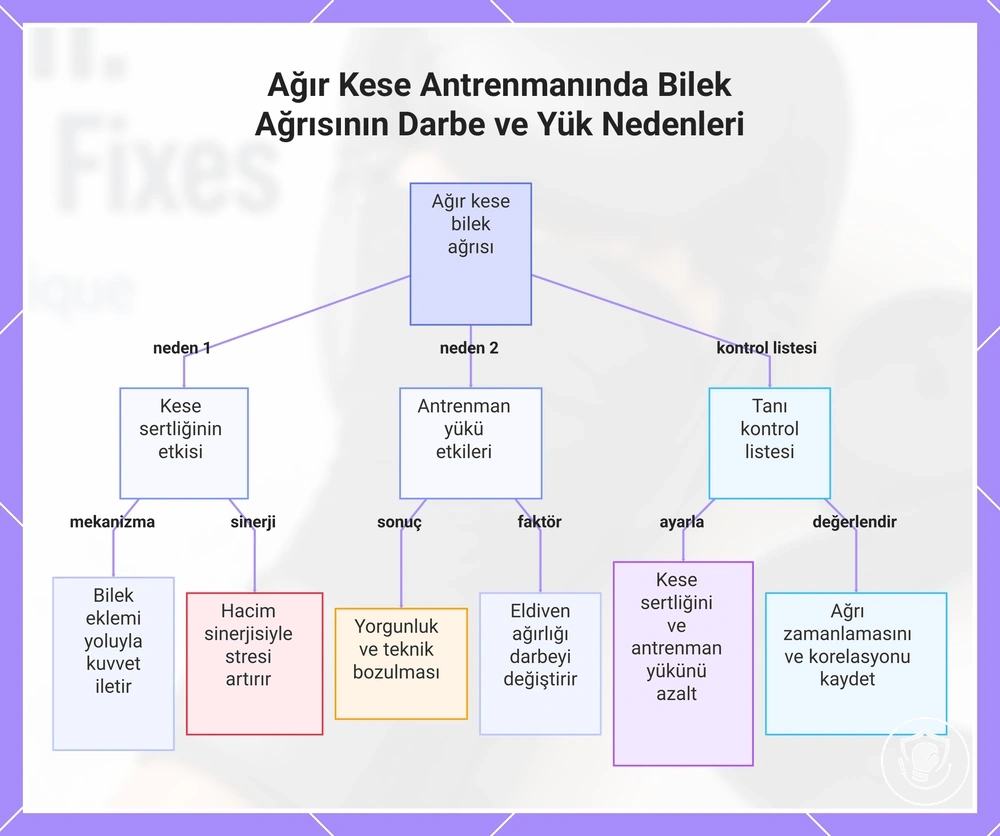 Ağır Kese Antrenmanında Bilek Ağrısının Darbe ve Yük Nedenleri