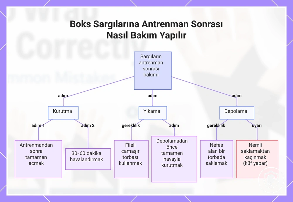 Boks Sargılarına Antrenman Sonrası Nasıl Bakım Yapılır
